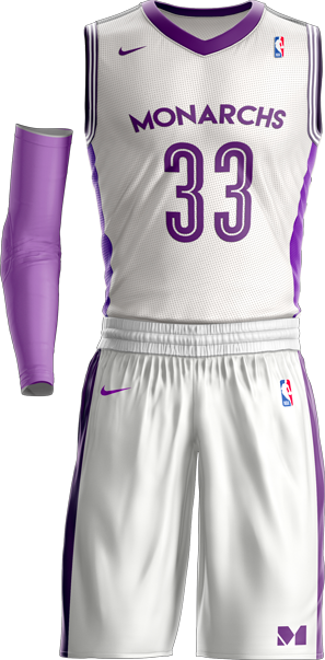 monarchs purp jersey whiote